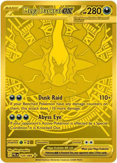 Mega Darkrai ex Pitch Black Pokémon TCG HR 120/084