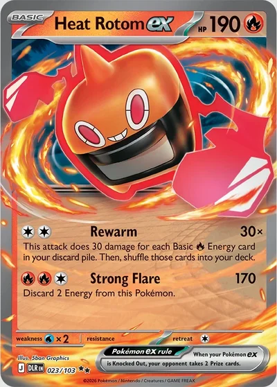 Heat Rotom ex &mdash; Delta Reign 023/103