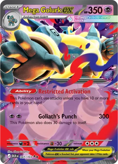 Mega Golurk ex &mdash; Delta Reign 047/103
