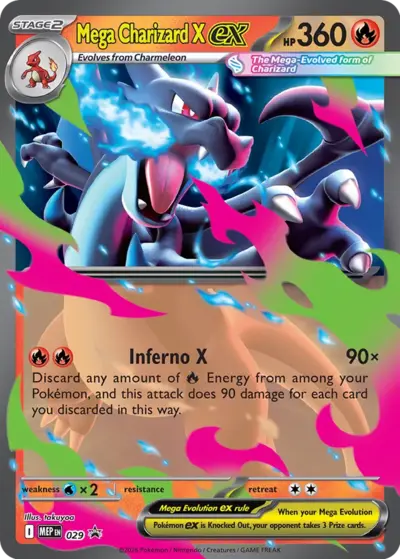 Mega Charizard X ex &mdash; MEP Black Star Promos 029