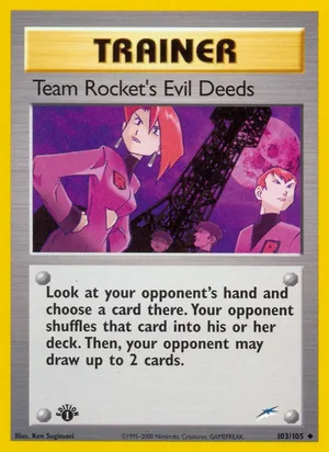 Team Rocket's Evil Deeds 103/105