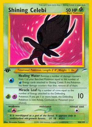 Shining Celebi — Neo Destiny #106