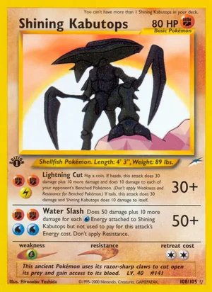 Shining Kabutops 108/105