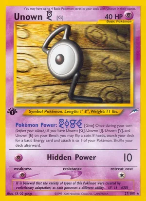 Unown [G] 27/105