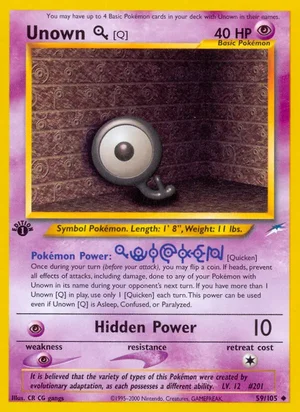 Unown [Q] 59/105