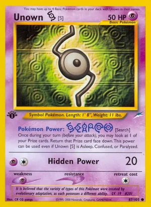 Unown [S] 87/105
