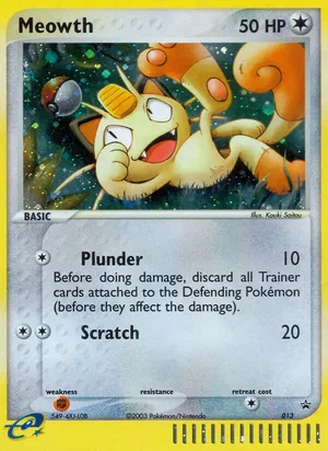Meowth — Black Star Promo 13