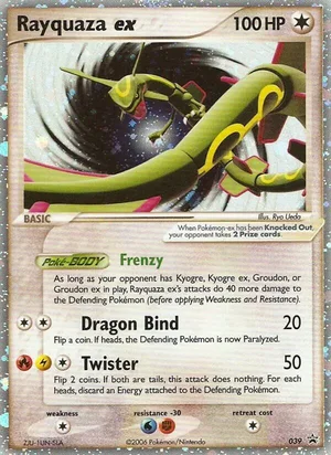 Rayquaza ex — Black Star Promo 39