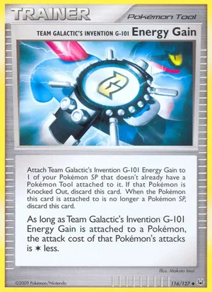 Team Galactic's Invention G-101 Energy Gain, Platinum 116