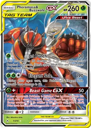 Pheromosa & Buzzwole-GX 1/214