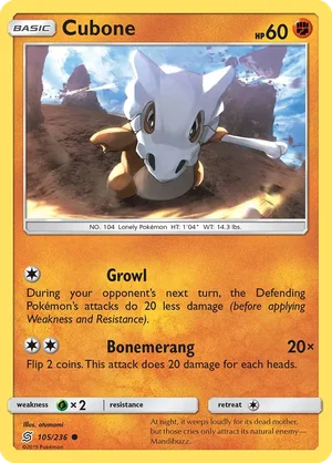 Cubone 105/236