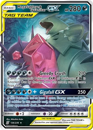 Mega Sableye & Tyranitar-GX 126/236