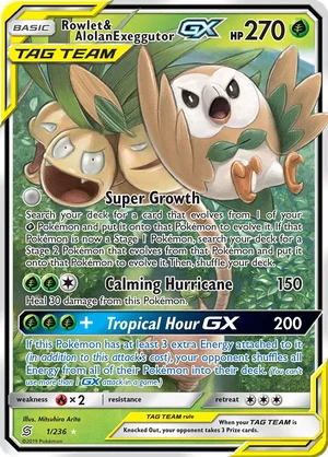 Rowlet & Alolan Exeggutor-GX 1/236
