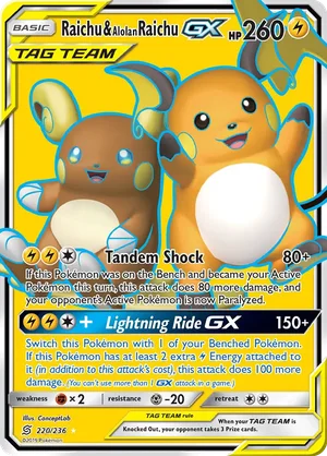 Raichu & Alolan Raichu-GX 220/236