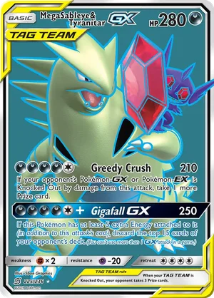 Mega Sableye & Tyranitar-GX 225/236