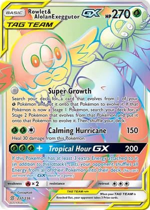Rowlet & Alolan Exeggutor-GX 237/236