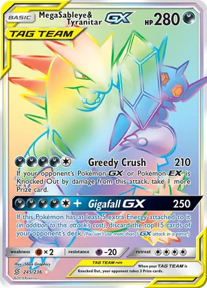 Mega Sableye & Tyranitar-GX 245/236