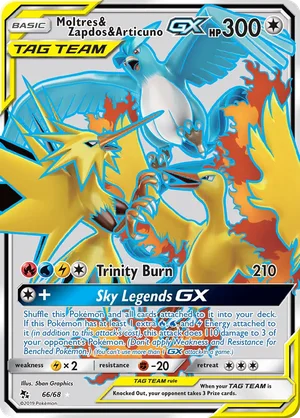 Moltres & Zapdos & Articuno-GX 66/68