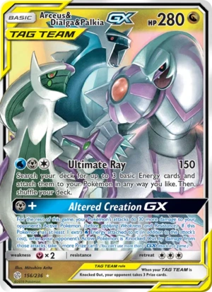 Arceus & Dialga & Palkia-GX 156/236