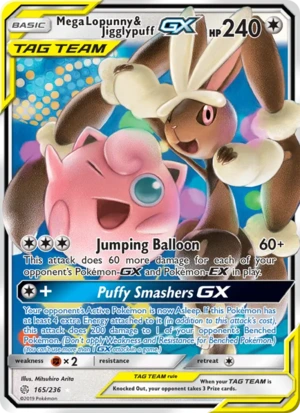 Mega Lopunny & Jigglypuff-GX 165/236