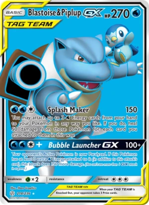 Blastoise & Piplup-GX 214/236