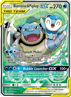 Blastoise & Piplup-GX 215/236