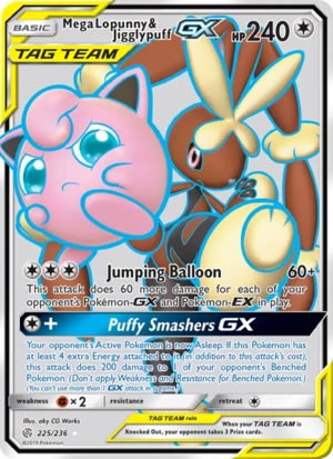 Mega Lopunny & Jigglypuff-GX 225/236