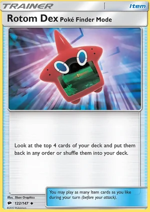 Rotom Dex Poké Finder Mode 122/147