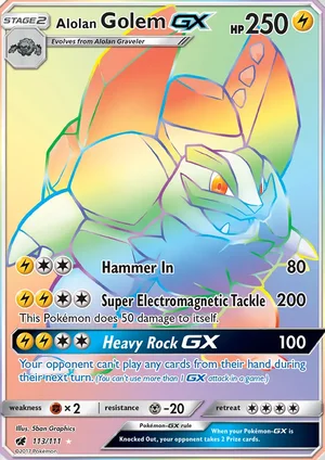 Alolan Golem-GX 113/111