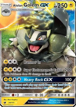 Alolan Golem-GX 34/111