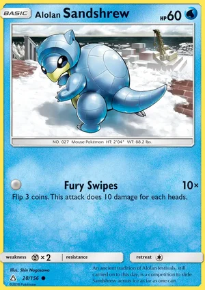 Alolan Sandshrew 28/156