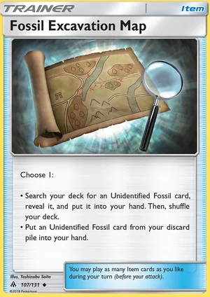 Fossil Excavation Map 107/131