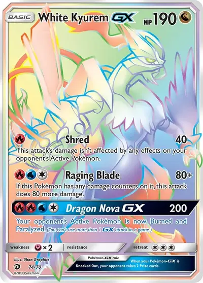 White Kyurem-GX 74/70