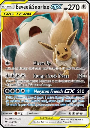Eevee & Snorlax-GX 120/181