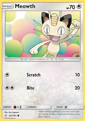 Meowth 125/181