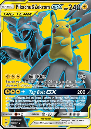 Pikachu & Zekrom-GX 162/181