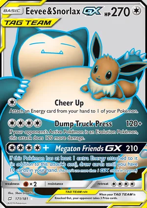Eevee & Snorlax-GX 171/181