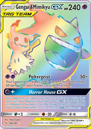 Gengar & Mimikyu-GX 186/181