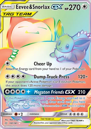 Eevee & Snorlax-GX 191/181