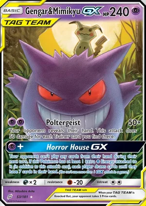 Gengar & Mimikyu-GX 53/181