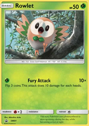 Rowlet — Black Star Promo SM01