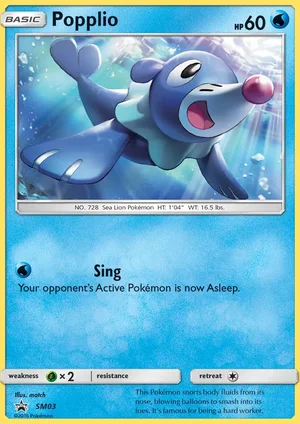 Popplio — Black Star Promo SM03