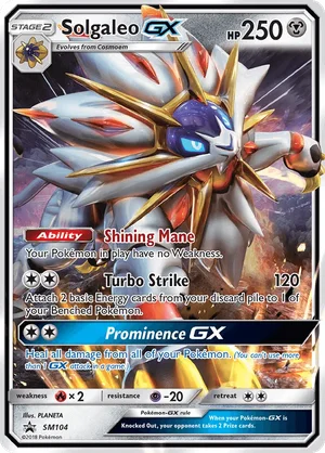 Solgaleo-GX, SM Black Star Promos sm104