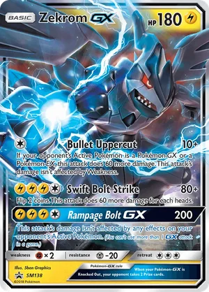 Zekrom GX &mdash; SM Black Star Promos SM138