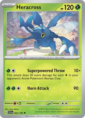 Heracross Scarlet &amp; Violet Pokémon TCG Uncommon 002