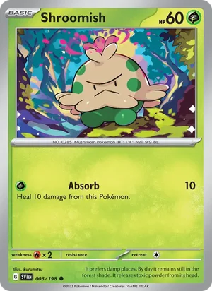 Shroomish Scarlet &amp; Violet Pokémon TCG Common 003