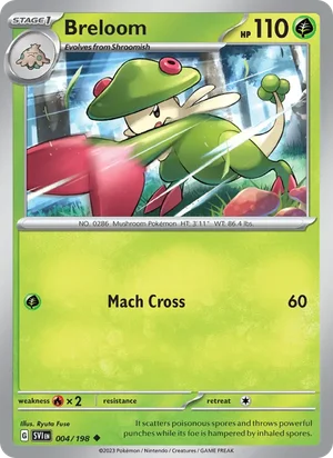 Breloom Scarlet &amp; Violet Pokémon TCG Uncommon 004