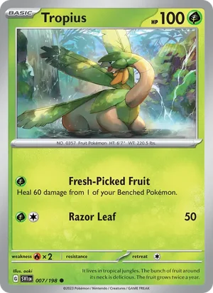 Tropius Scarlet &amp; Violet Pokémon TCG Common 007
