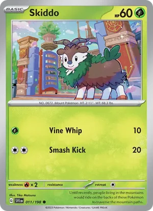Skiddo Scarlet &amp; Violet Pokémon TCG Common 011