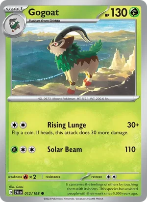 Gogoat Scarlet &amp; Violet Pokémon TCG Common 012